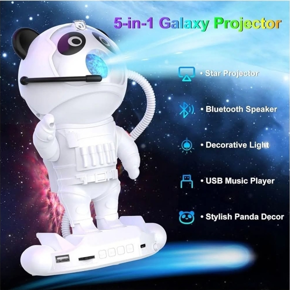 NewInBox Nightlight Bluetooth Star Nebula Projector Timer Remote